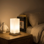 Lampe de Chevet Design Verre - Lumière Chaude Cocooning