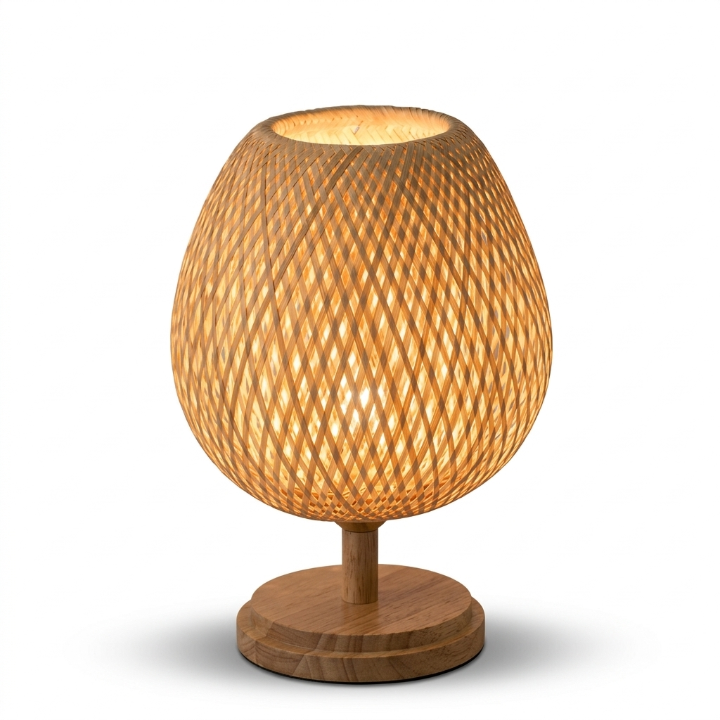 Lampe de Chevet Bambou Zen - Lumière Apaisante pour Ton Cocon