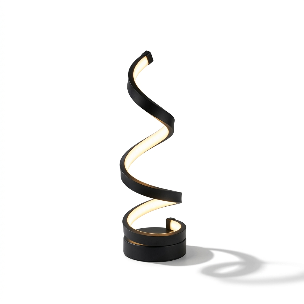Lampe de Chevet LED Spirale Dimmable Design Moderne