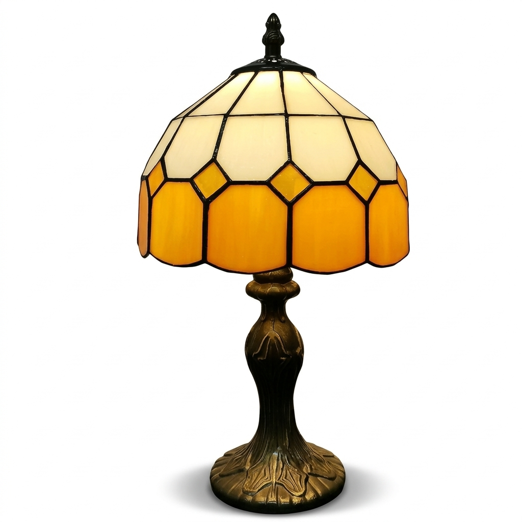 Lampe de Chevet Nordique Orange - Lumière Douce Design Moderne