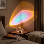 Lampe de Chevet Cristal LED - Design Œuf Lumineux Ambiance Cosy