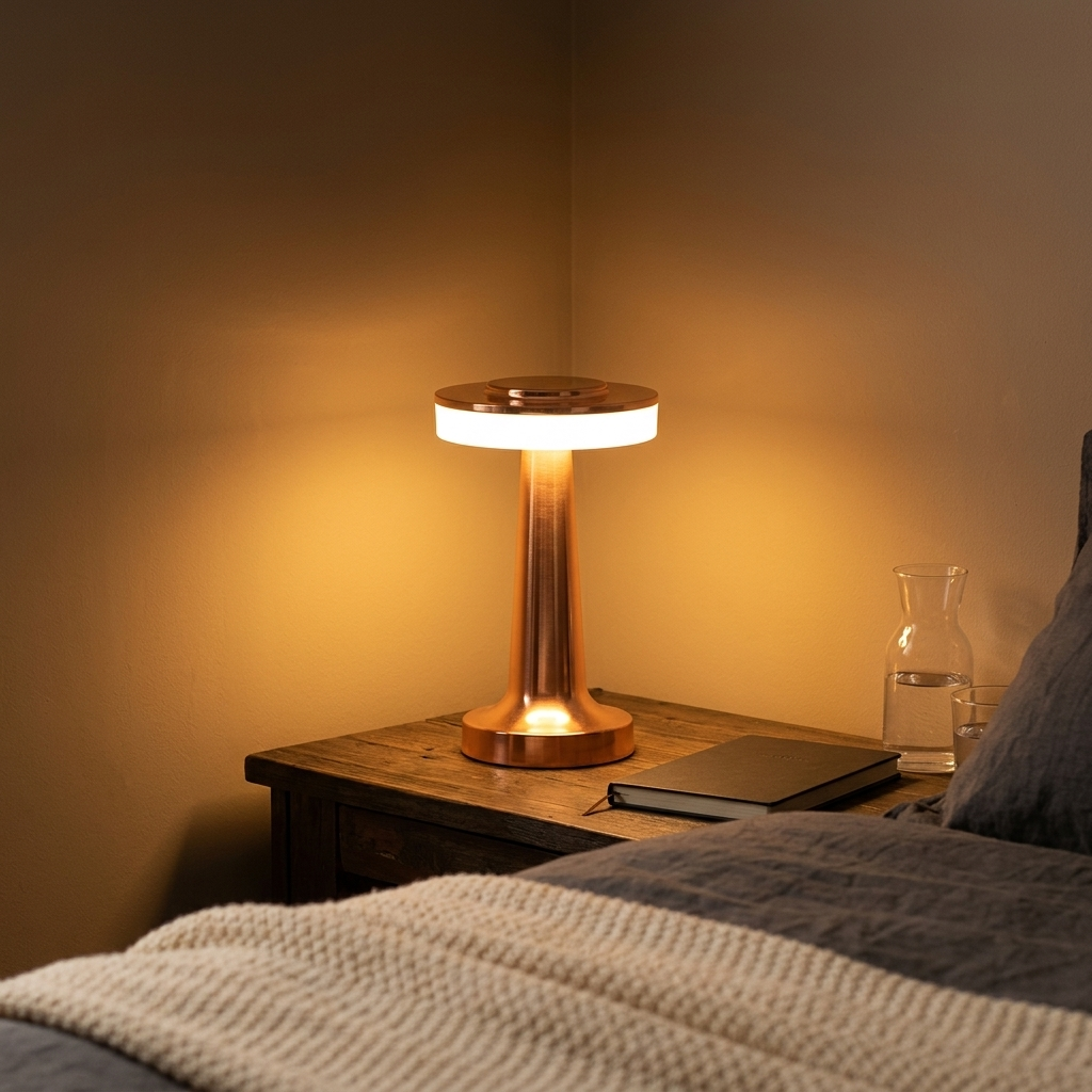 Lampe de Chevet UFO Design - Lumière Tactile Rechargeable