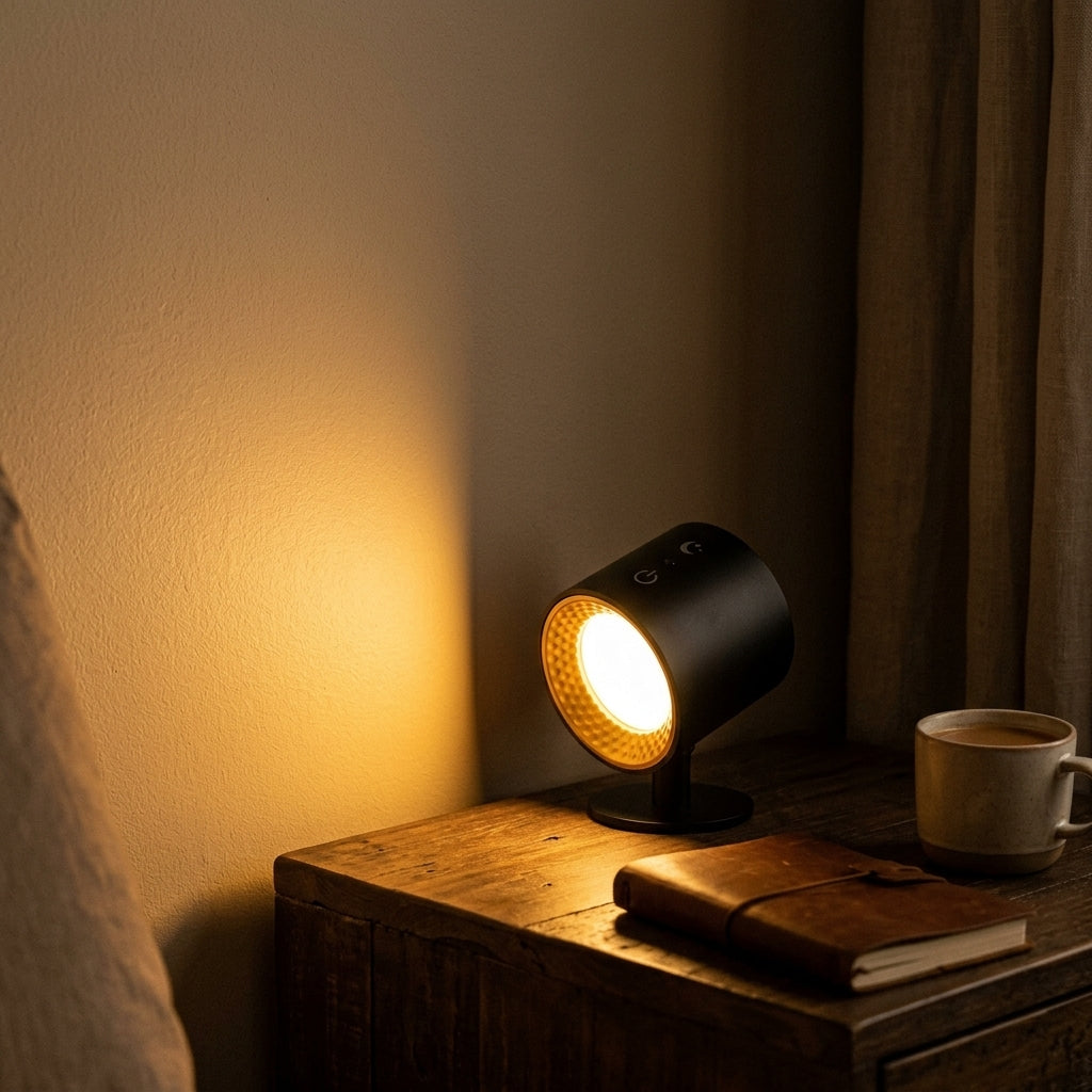 Lampe de Chevet Rechargeable 9 Couleurs RGB - Veilleuse Tactile