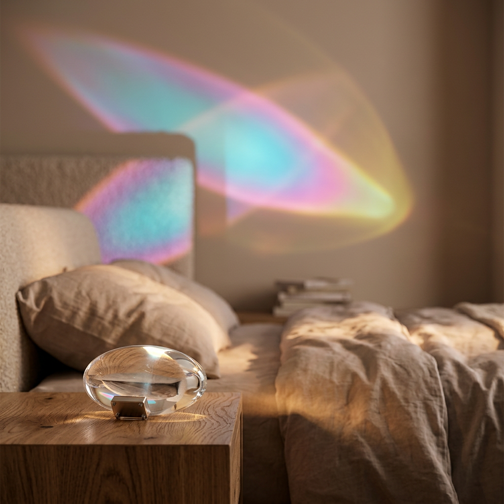 Lampe de Chevet Cristal LED - Design Œuf Lumineux Ambiance Cosy