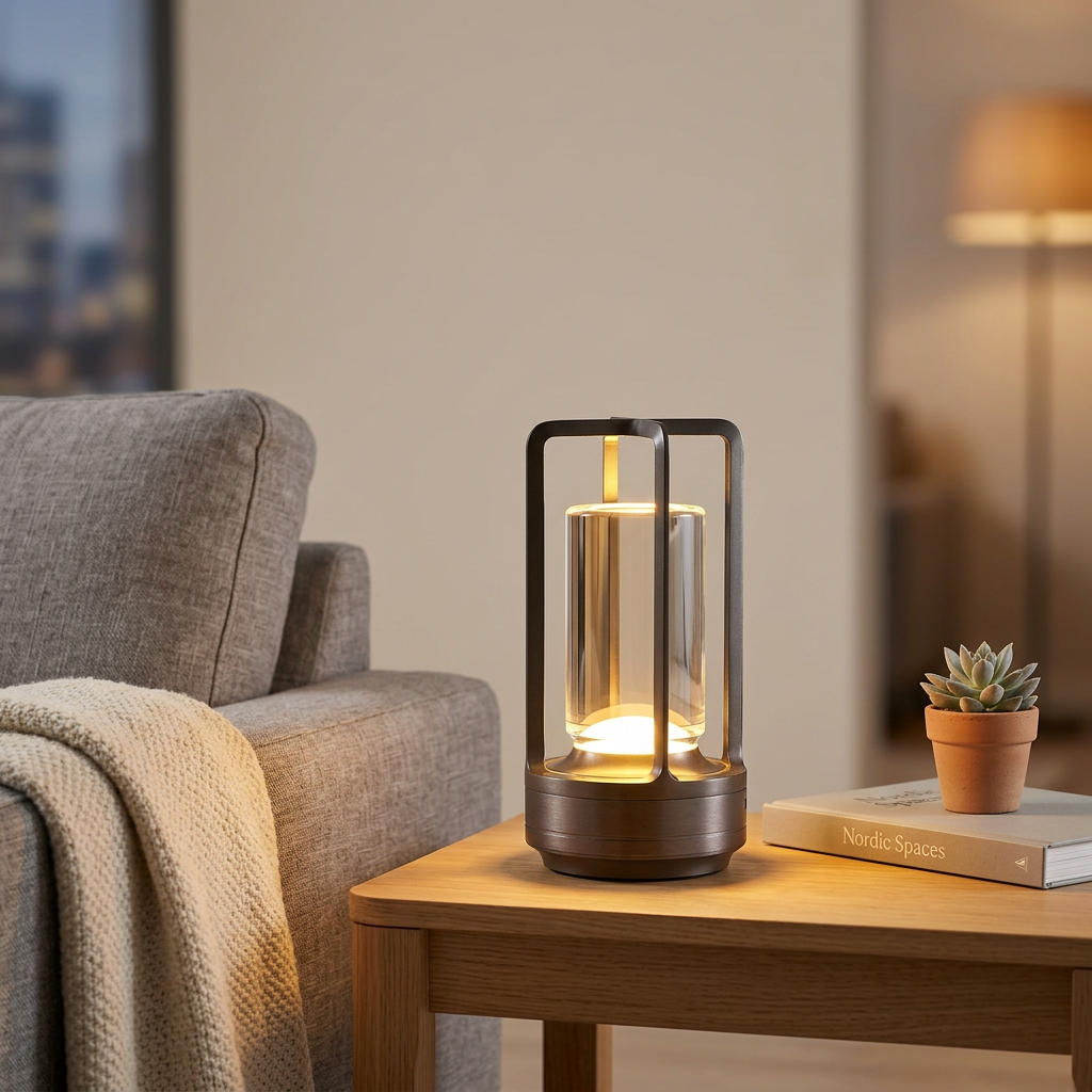 Lampe de Chevet Tactile Rechargeable – Lumière Chaude Ajustable