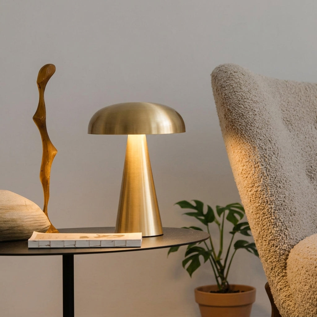 Lampe de Chevet Champignon LED Tactile - Rechargeable
