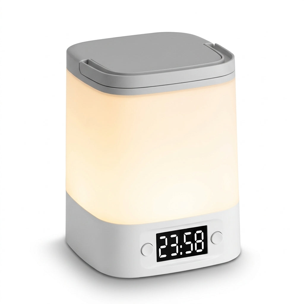 Lampe de chevet LED blanche avec écran tactile, 3 modes lumineux