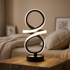 Lampe de Chevet LED Spirale 3 Couleurs USB Rechargeable