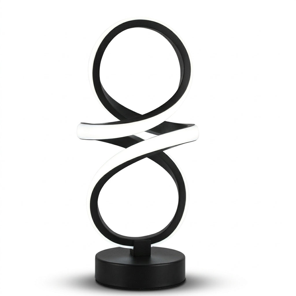 Lampe de Chevet LED Spirale 3 Couleurs USB Rechargeable