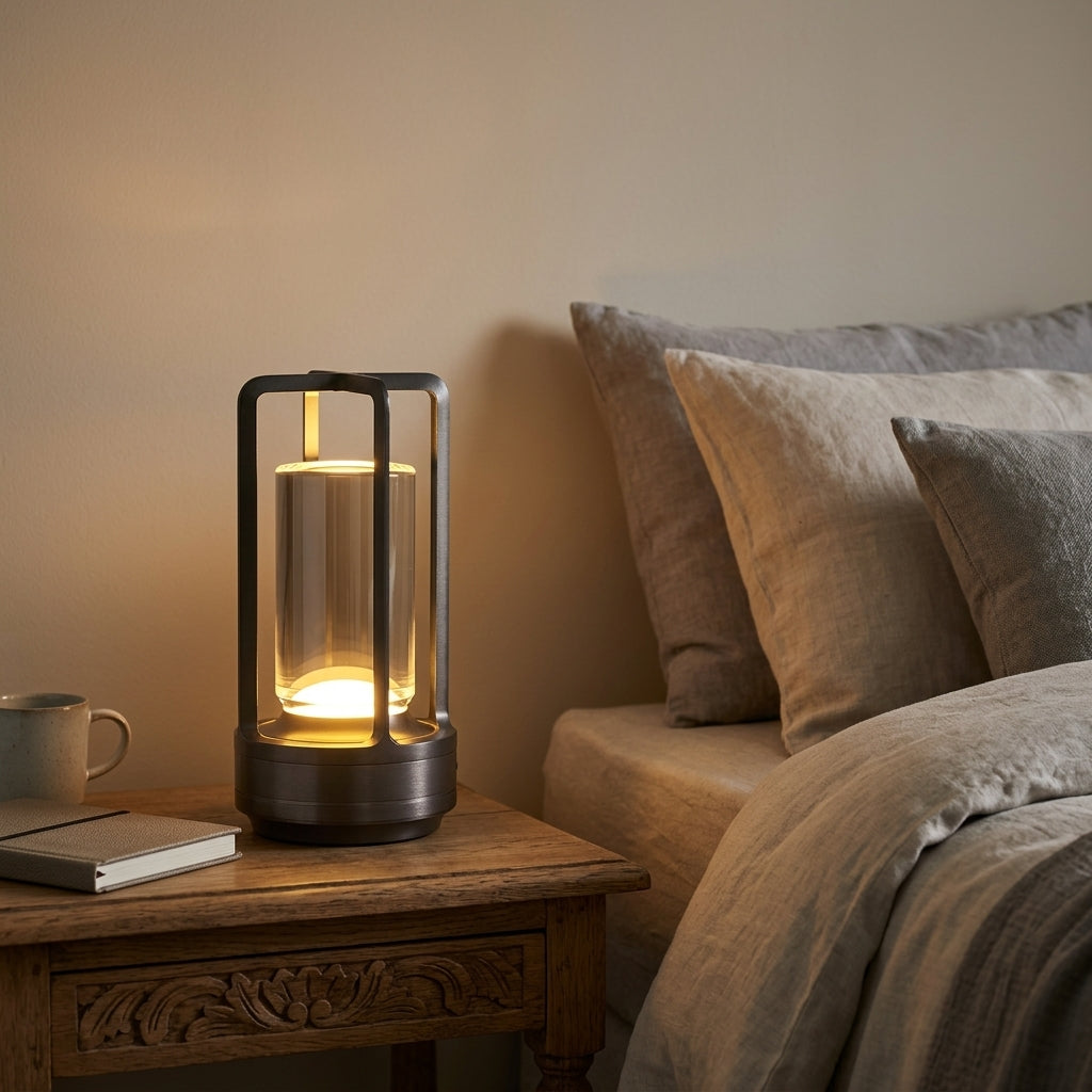 Lampe de Chevet Tactile Rechargeable – Lumière Chaude Ajustable