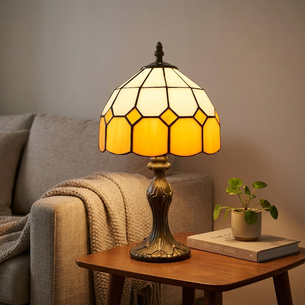 Lampe de Chevet Nordique Orange - Lumière Douce Design Moderne