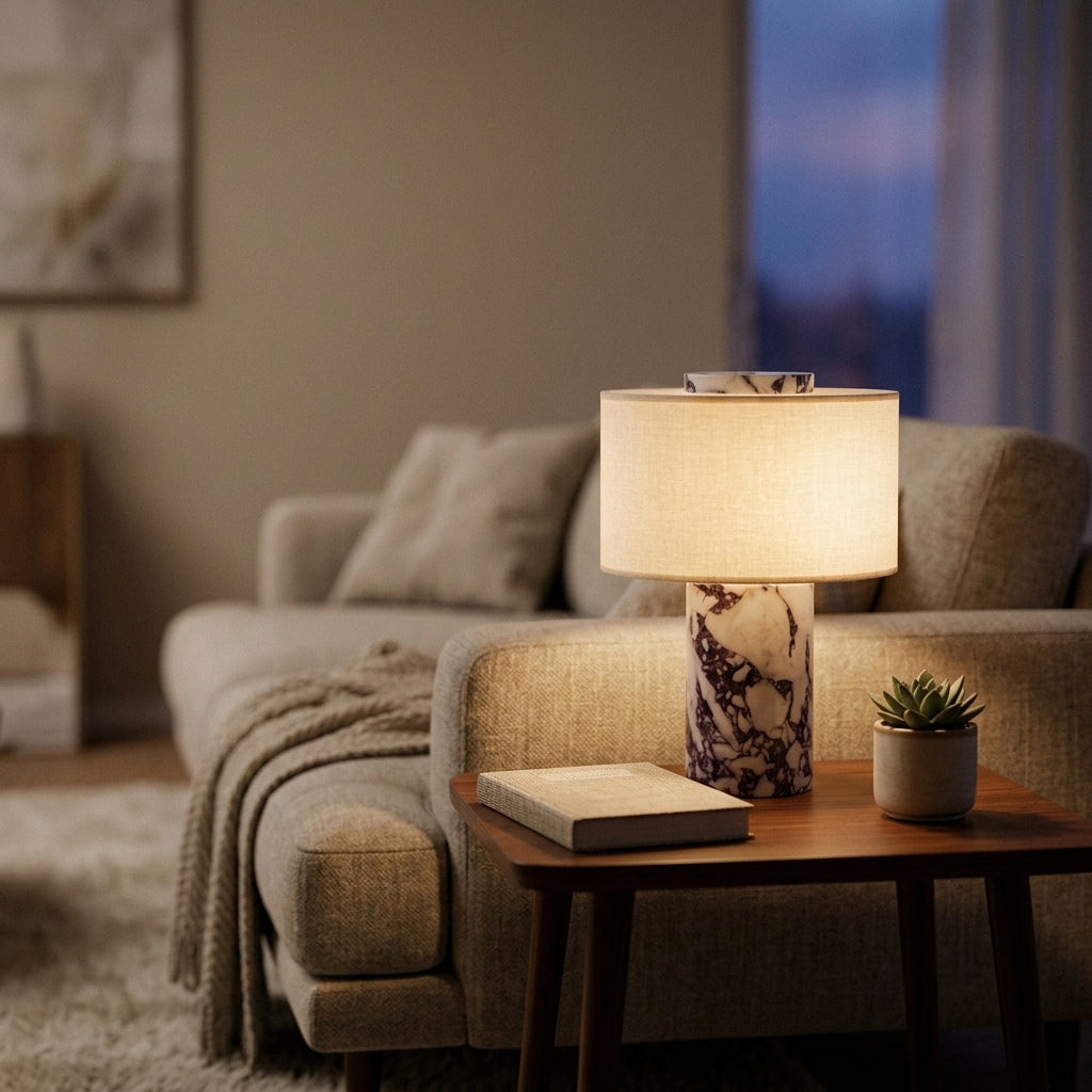 Lampe de Chevet Marbre Tactile USB Dimmable