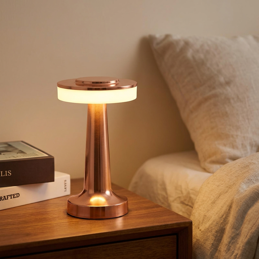 Lampe de Chevet UFO Design - Lumière Tactile Rechargeable