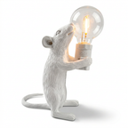 Lampe de chevet design animal en résine avec lumière tamisée