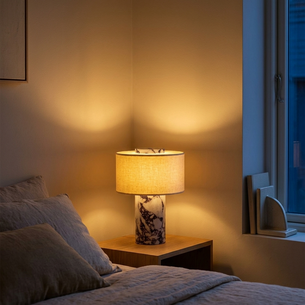 Lampe de Chevet Marbre Tactile USB Dimmable