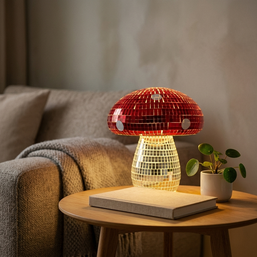 Lampe de Chevet Atmosphère 3D - Lumière Chaude Rechargeable