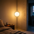 Lampe de Chevet Chrome Design - Lumière Chaude Cocooning