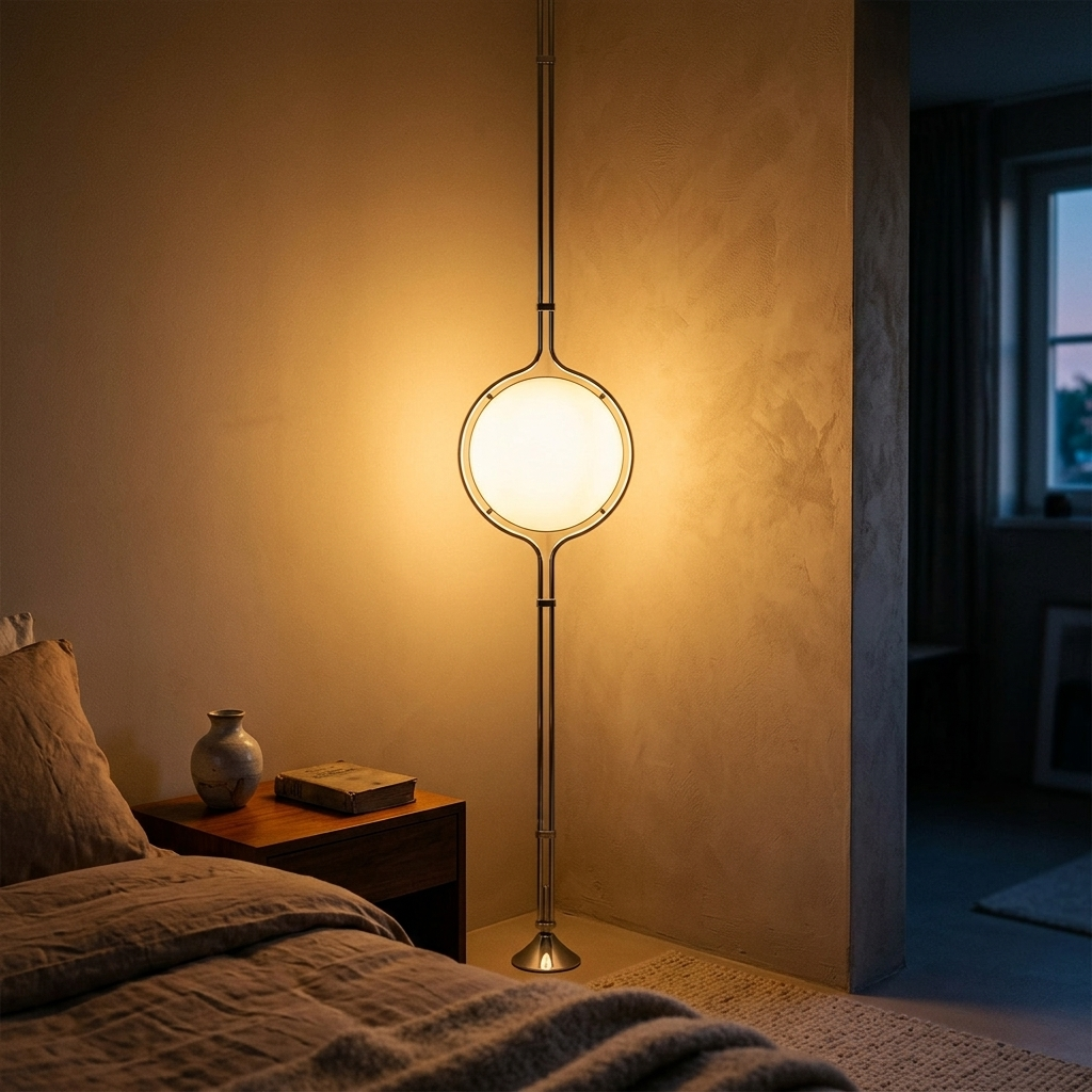 Lampe de Chevet Chrome Design - Lumière Chaude Cocooning