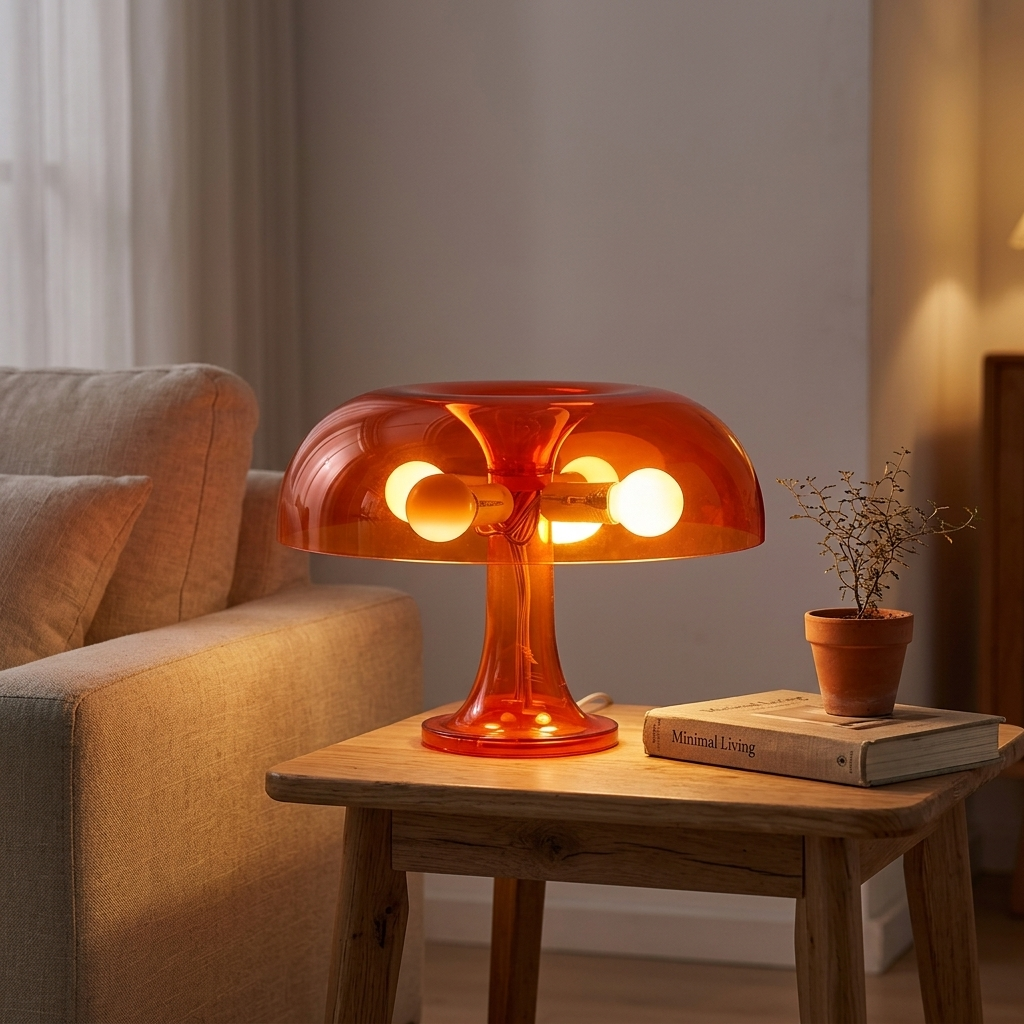 Lampe de Chevet Champignon LED – Lumière Chaude Cocooning