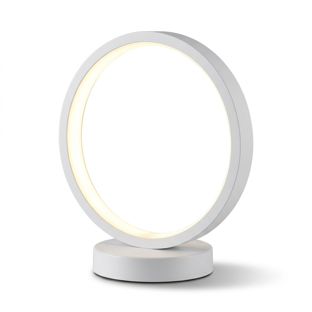 Lampe de Chevet LED Dimmable - Design Rond Épuré