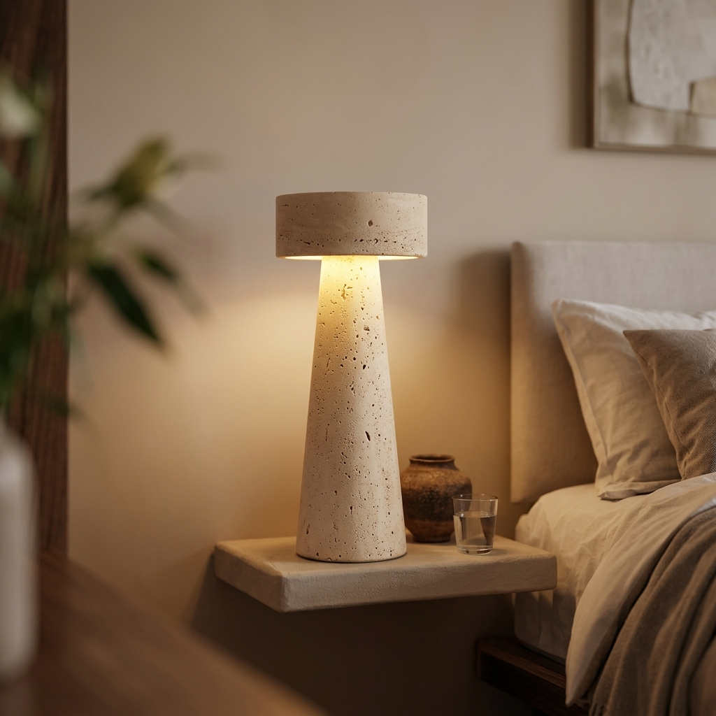 Lampe de Chevet Stone Wabi-Sabi LED - Ambiance Cozy