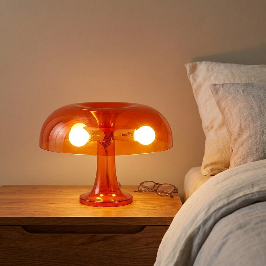 Lampe de Chevet Champignon LED – Lumière Chaude Cocooning
