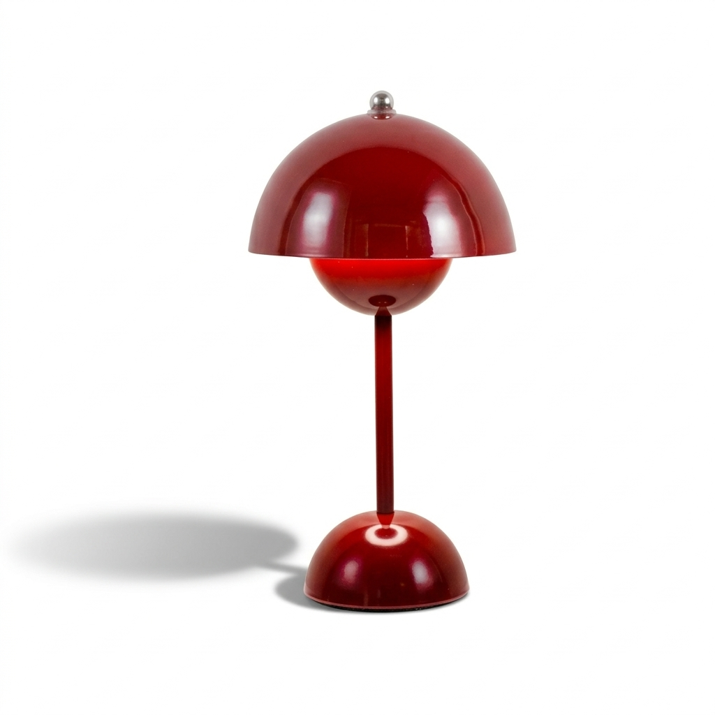 Lampe de chevet fleur en métal avec éclairage tactile rechargeable