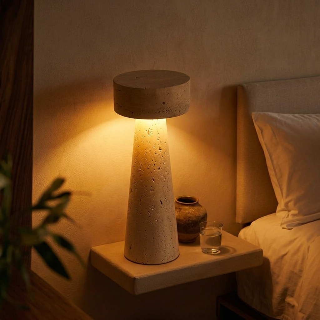 Lampe de Chevet Stone Wabi-Sabi LED - Ambiance Cozy