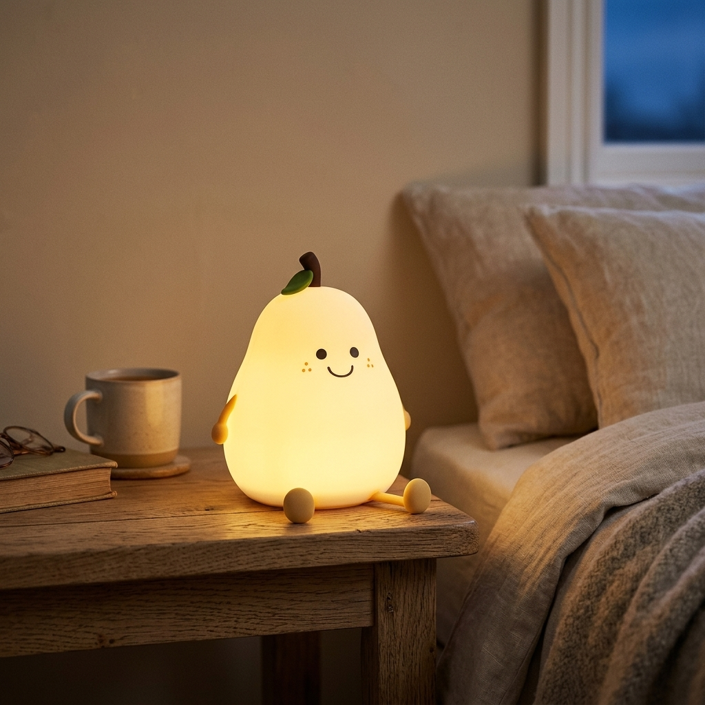 Lampe de Chevet Silicone 7 Couleurs Dimmable USB