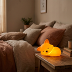 Lampe de Chevet Renard Silicone - Lumière Douce Rechargeable