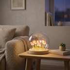 Lampe de Chevet Fleur Tulipe - Veilleuse LED Douce et Cosy