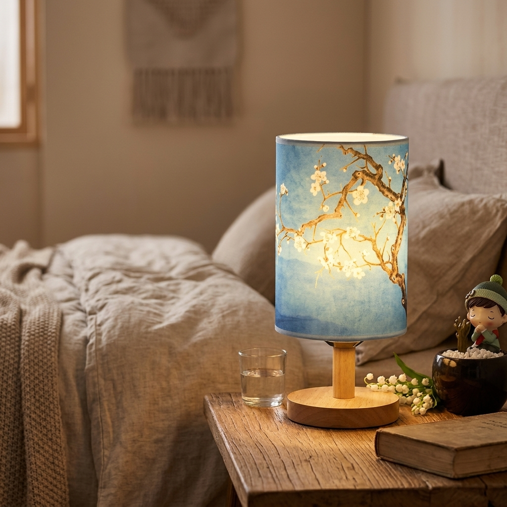 Lampe de Chevet LED Dimmable Design Épuré - Lumière Chaude