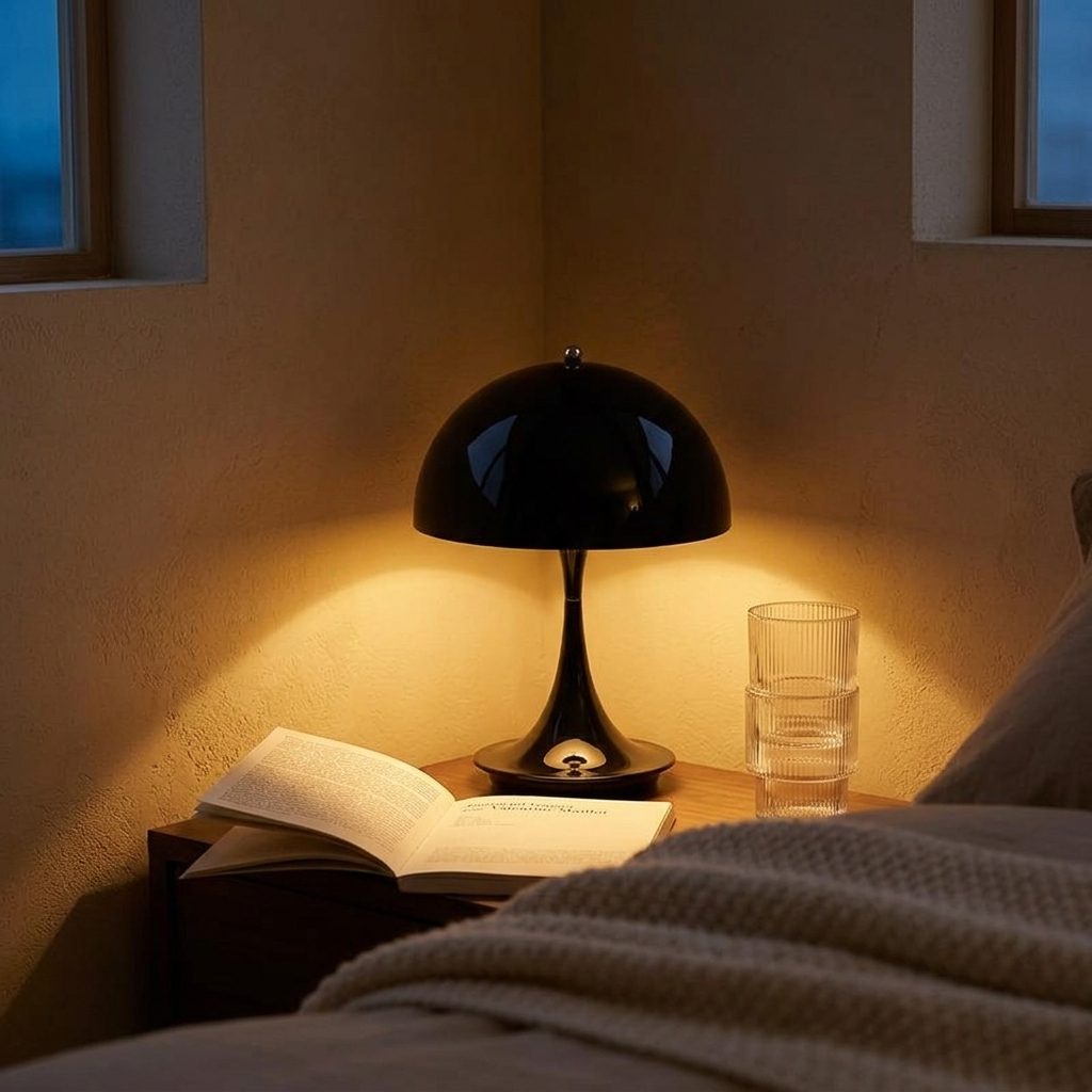 Lampe de Chevet Champignon LED Dimmable USB Rechargeable