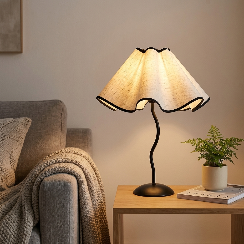 Lampe de Chevet LED Pétale - Lumière Tamisée 3 Modes Rechargeable