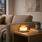 Lampe de Chevet LED Ronde - Lumière Douce Design Moderne