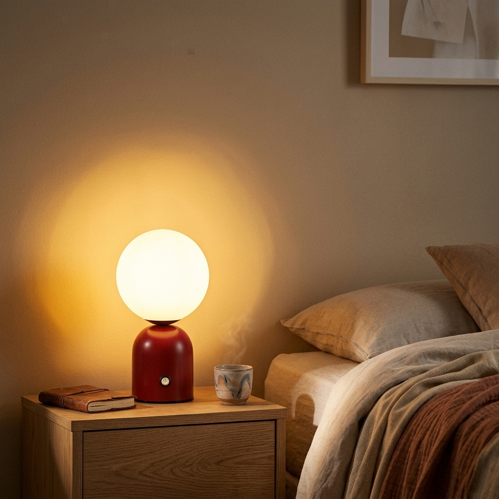 Lampe de Chevet LED Rechargeable USB-C - Lumière Douce Cocooning