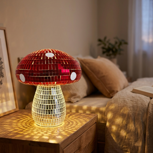 Lampe de chevet atmosphère 3D avec éclairage tamisé chaude