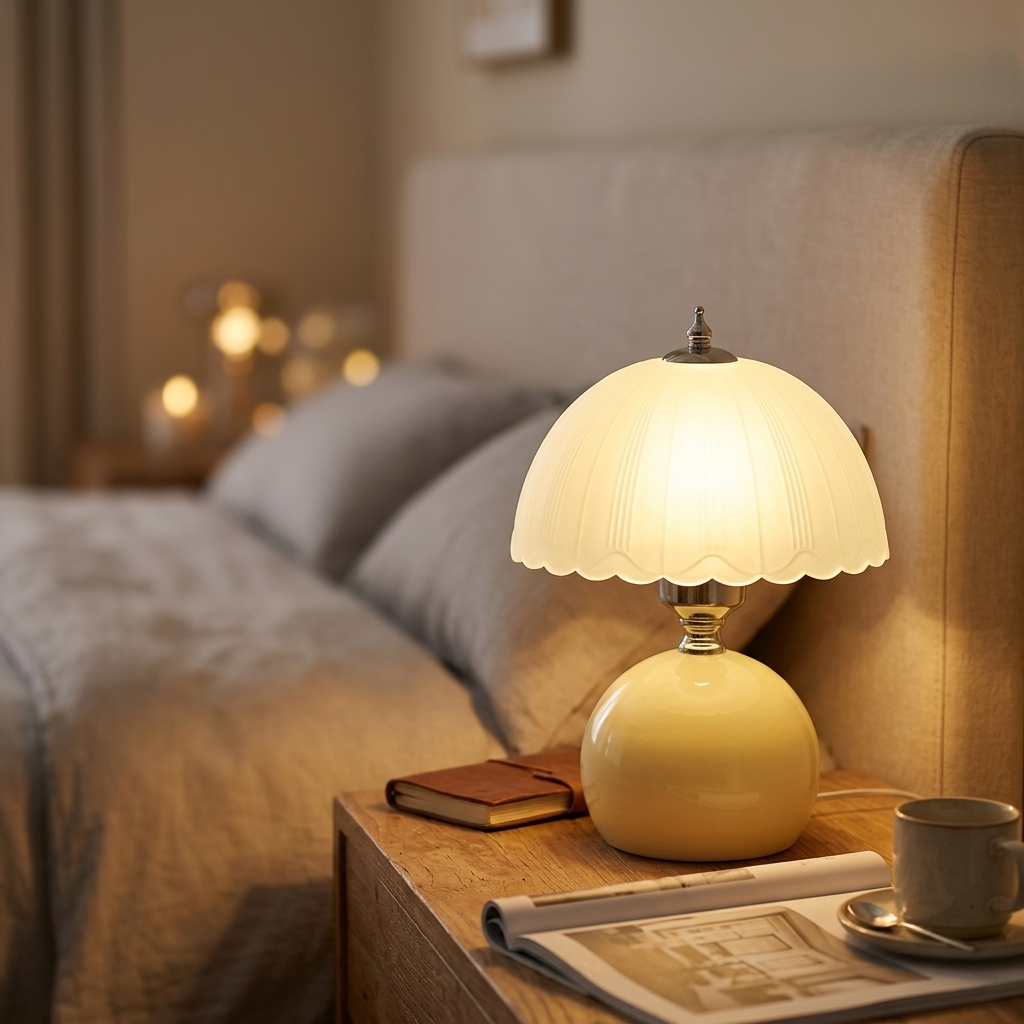 Lampe de Chevet Fleur Design Moderne - Lumière Cosy Chambre