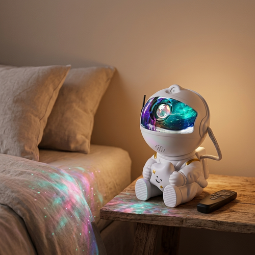 Lampe de Chevet Astronaute Galaxy - Lumière Douce Rechargeable