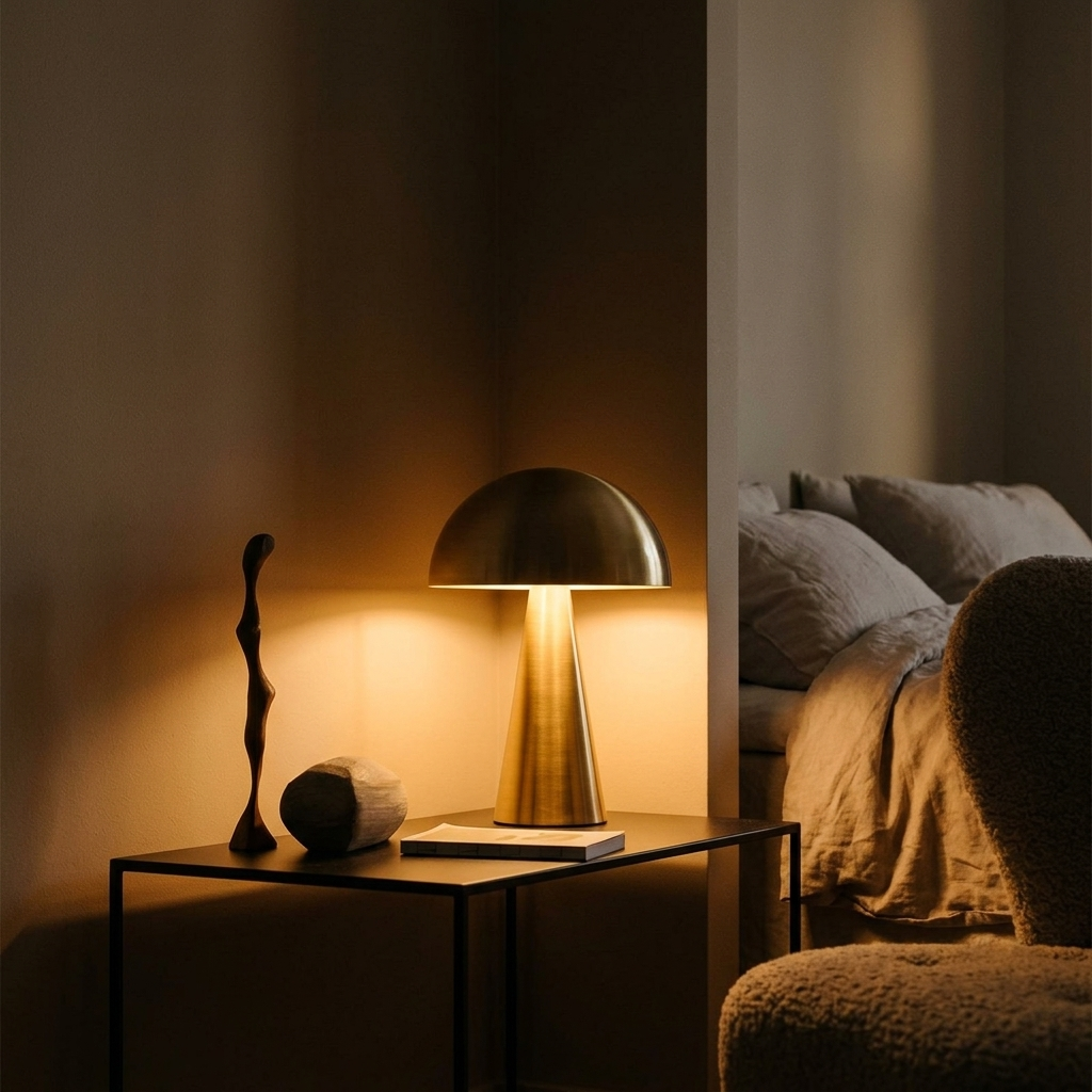 Lampe de Chevet Champignon LED Tactile - Rechargeable