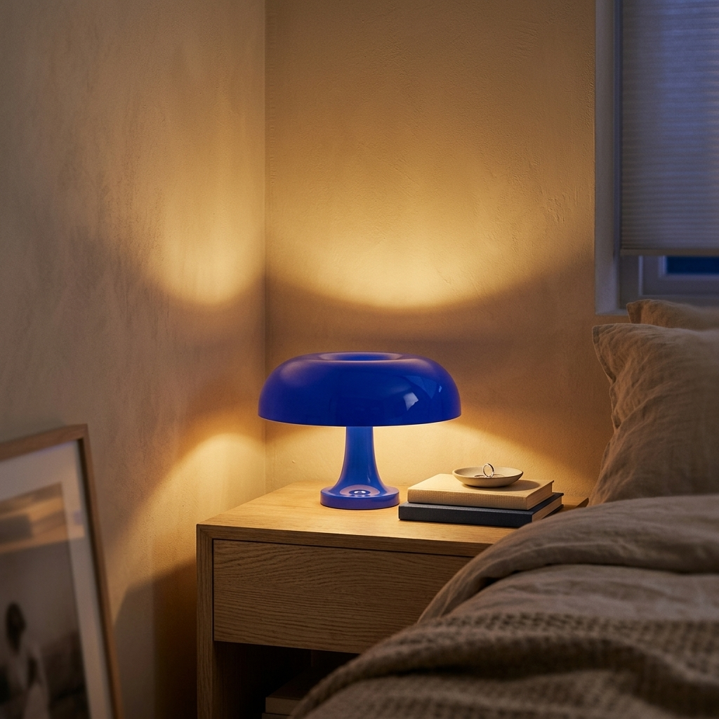 Lampe de Chevet Champignon Design - Lumière Douce & Rechargeable