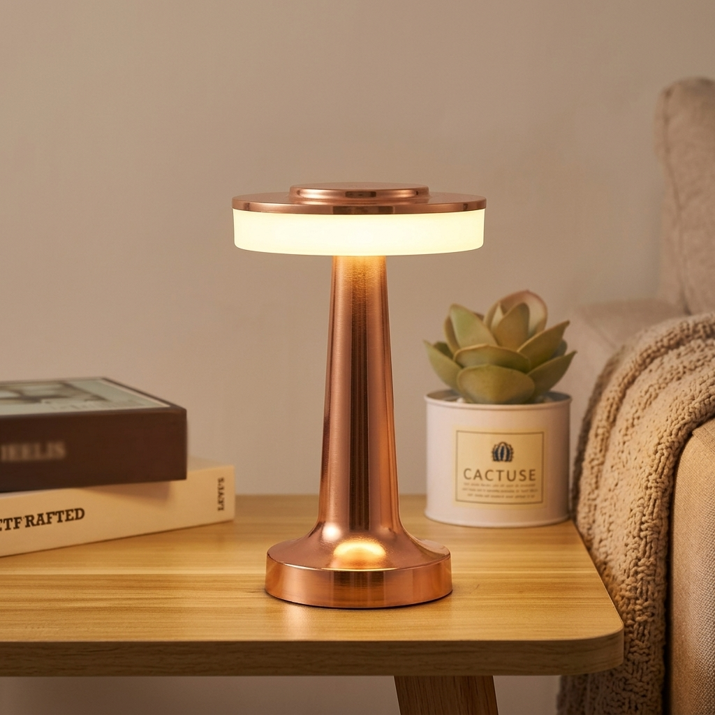 Lampe de Chevet UFO Design - Lumière Tactile Rechargeable
