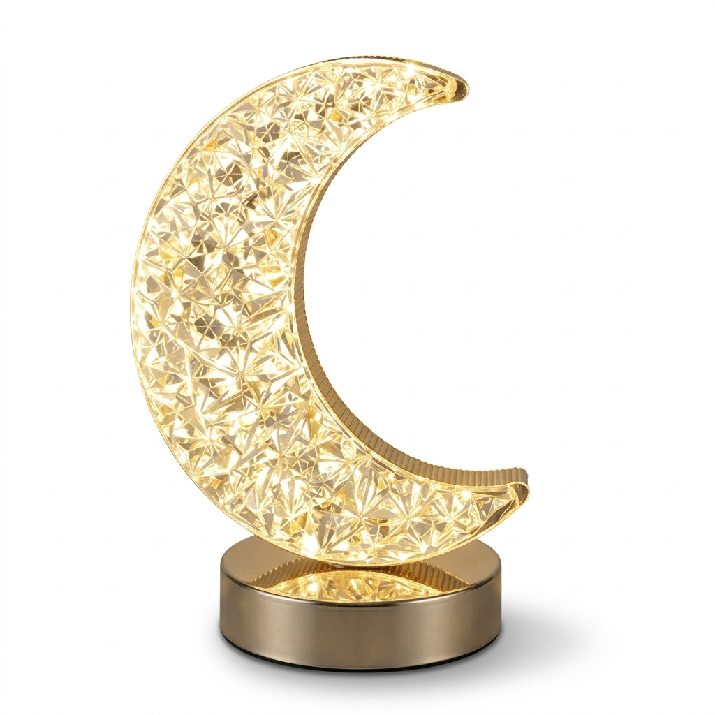 Lampe de chevet lune LED rechargeable avec contrôle tactile