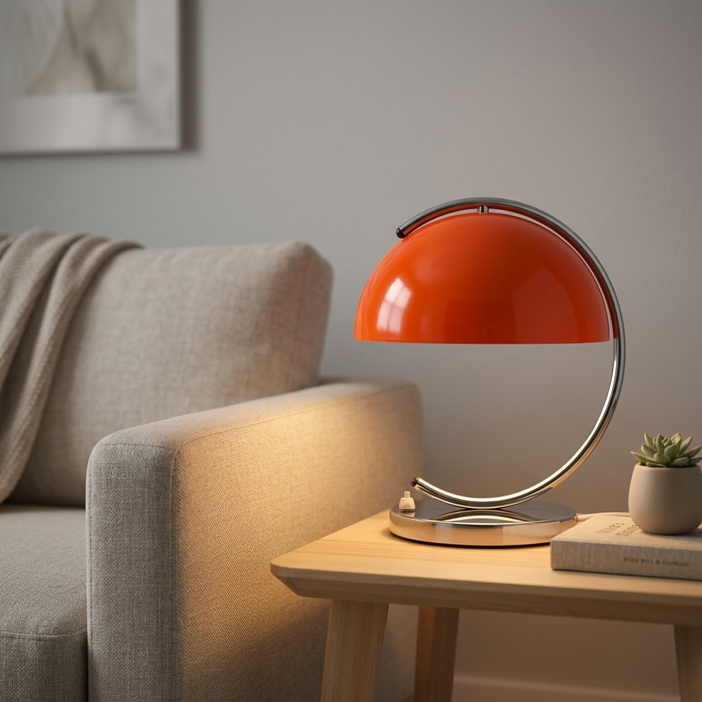 Lampe de Chevet Design Bauhaus Orange - Ambiance Cosy