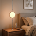 Lampe de Chevet Chrome Design - Lumière Chaude Cocooning