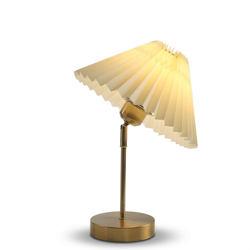 Lampe de Chevet Design Plissée LED - Ambiance Nordique