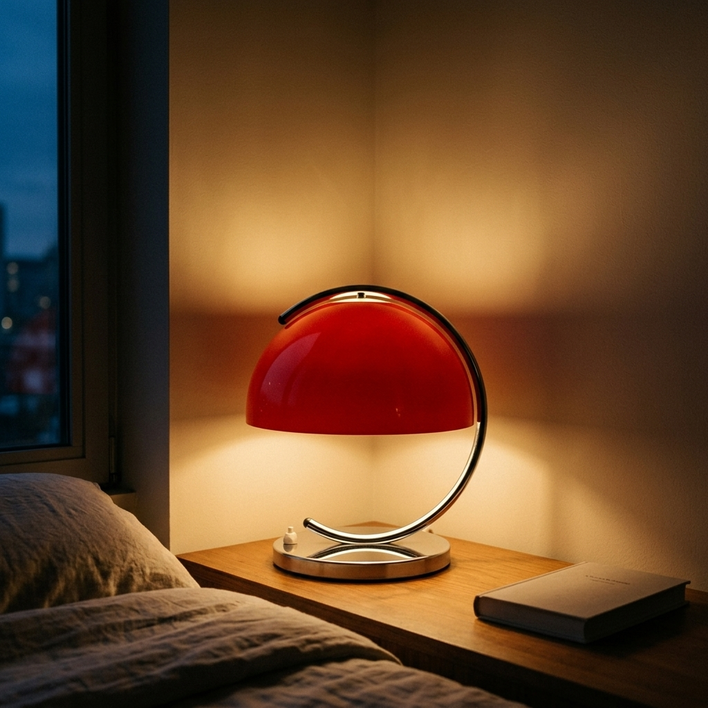 Lampe de Chevet Design Bauhaus Orange - Ambiance Cosy