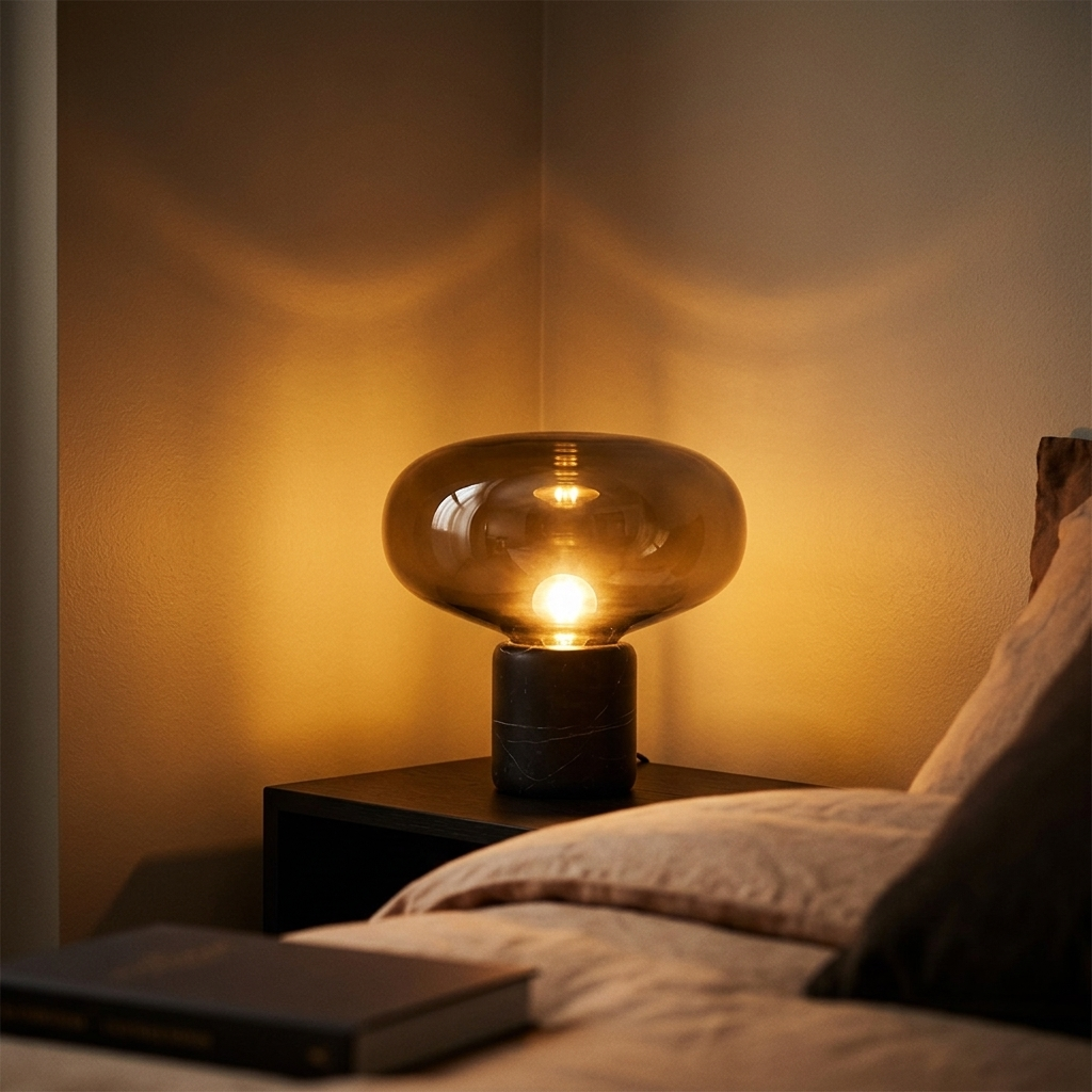 Lampe de Chevet Marbre Design Nordique - Ambiance Cosy