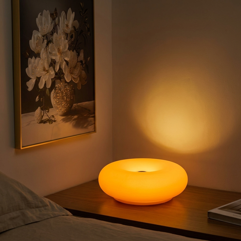 Lampe de Chevet USB Donut - Lumière Douce Rechargeable