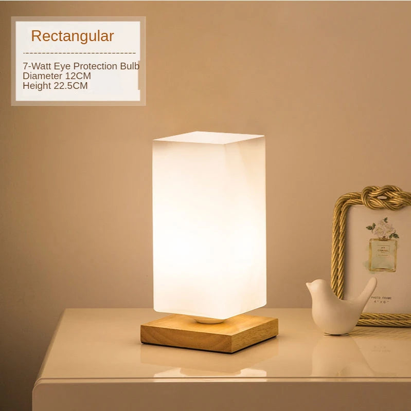 Lampe de Chevet Design Verre - Lumière Chaude Cocooning